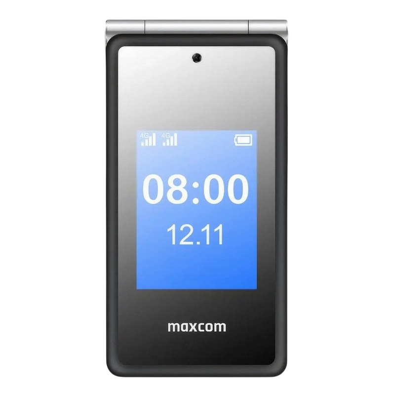 Купить  Кнопочные телефоны - Мобильный телефон Флип MaxCom MM835 Чёрный..