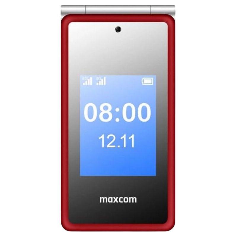 Купить  Кнопочные телефоны - Мобильный телефон Флип MaxCom MM835 Красный..
