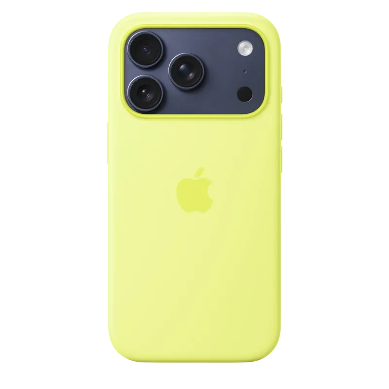 Чехол Apple iPhone 17 Pro Silicone Case with MagSafe A3559 Neon Yellow