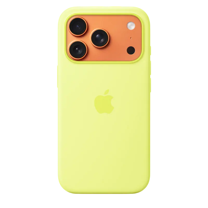 Чехол Apple iPhone 17 Pro Silicone Case with MagSafe A3559 Neon Yellow
