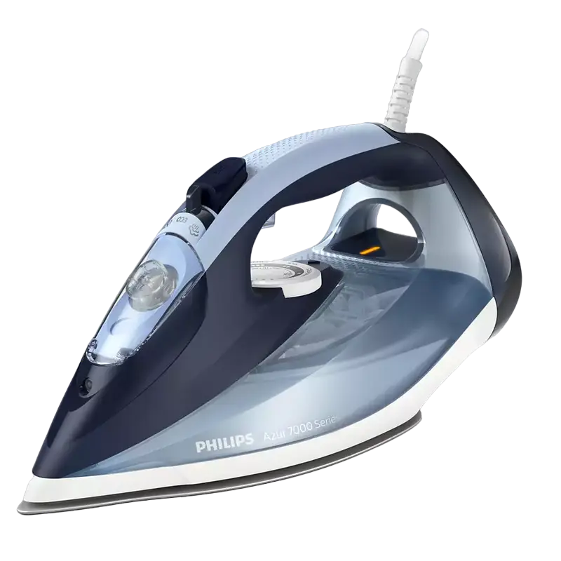 Fier de călcat Philips Azur 7000 series Albastru deschis
2800 W | 50 g/min | 300 ml | SteamGlide Plus