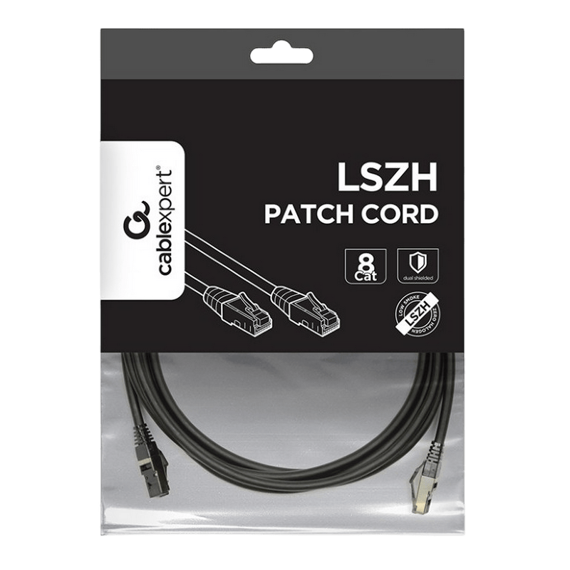 Патч-корд Cablexpert PP8-LSZHCU-BK-2M Черный