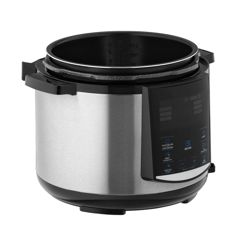 Aparat de gătit multifuncțional sub presiune Ardesto MPC-P225 Argintiu | Negru
900 W | 5 l | Antiaderent