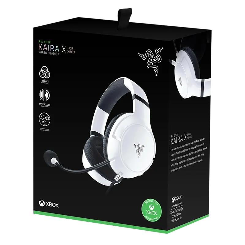 Căști Razer Kaira for Xbox Alb
Fără fir | 30 ore | 20 Hz - 20000 Hz