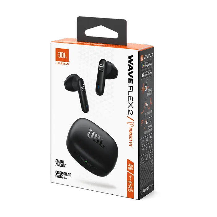 Căști JBL Wave Flex 2 Negru