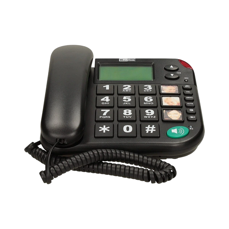 Проводной телефон MaxCom KXT480 Черный