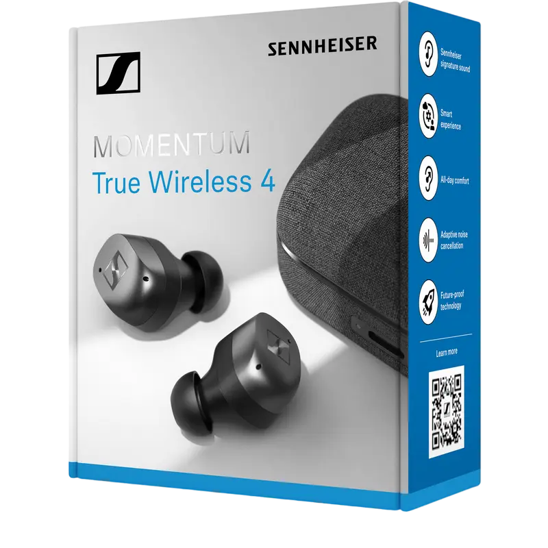 Căști Sennheiser Momentum 4 TWS Negru | Grafit
Fără fir | 30 ore | 5 Hz - 21000 Hz