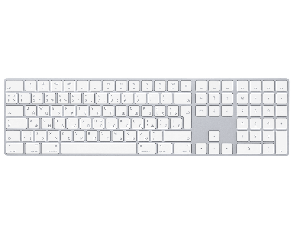 Tastatură Apple Magic Keyboard with Numeric Keypad MXCJ3RS/A Membrană Argintiu
Fără fir | Engleza,Rusă
