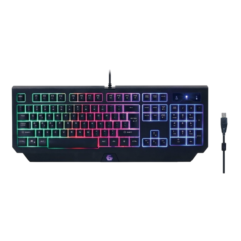 Set Tastatură + Mouse + Mouse Pad + Căști Gembird GGS-UMGL4-01 Membrană Negru