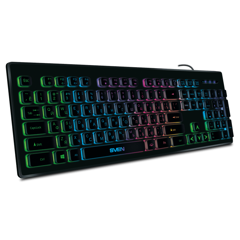 Tastatură SVEN KB-C7500EL Membrană Negru
Cu fir | Engleza,Rusă