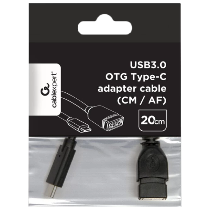 Адаптер USB Cablexpert A-OTG-CMAF3-01 Черный