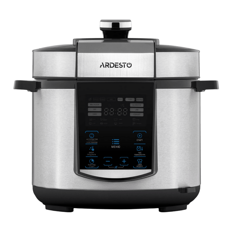 Aparat de gătit multifuncțional sub presiune Ardesto MPC-P225 Argintiu | Negru
900 W | 5 l | Antiaderent