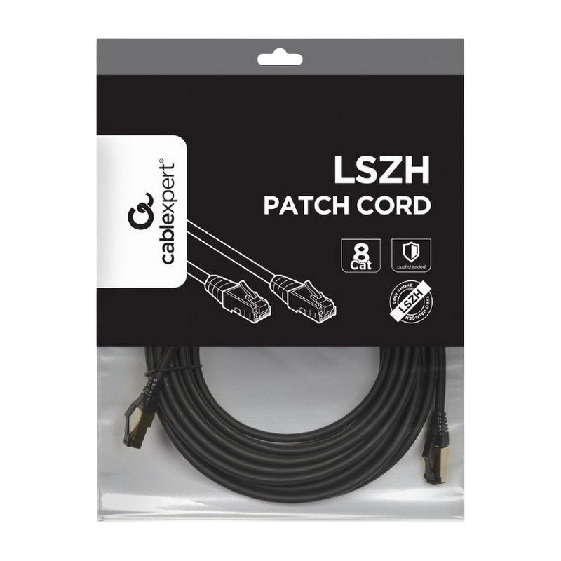 Patch cord Cablexpert PP8-LSZHCU-BK-7.5M Negru