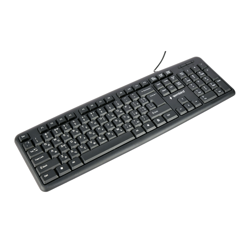 Tastatură Gembird KB-U-103-UA Membrană Negru
Cu fir | Ucraineană,Engleza