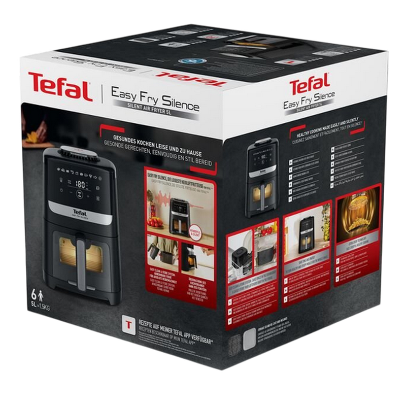 Friteuză cu aer cald Tefal EY5568E0 Negru
1670 W | 5 l | Antiaderent