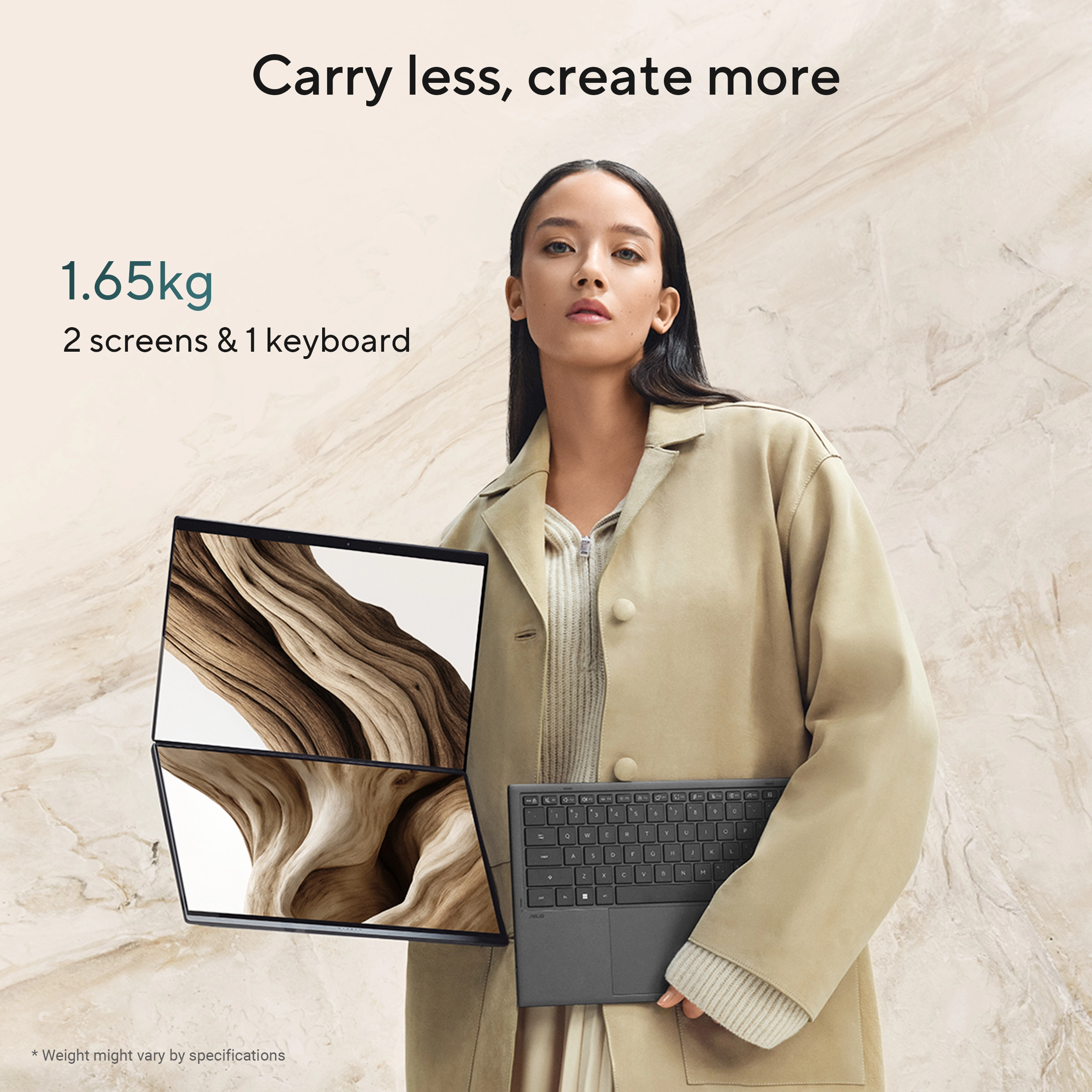 Ноутбук ASUS Zenbook DUO UX8407AA (pen+charger) Moher Gray