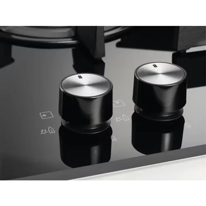 Plită pe gaz Electrolux KGG6456K Negru
8.9 kW | Sticlă călită