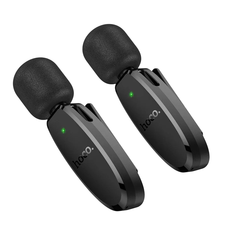 Microfon portabil pentru înregistrare vocală Hoco L15 Fără fir/Cu fir Negru
Lavalier