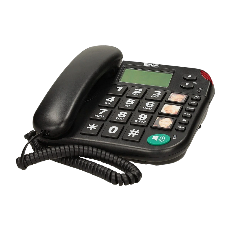 Проводной телефон MaxCom KXT480 Черный