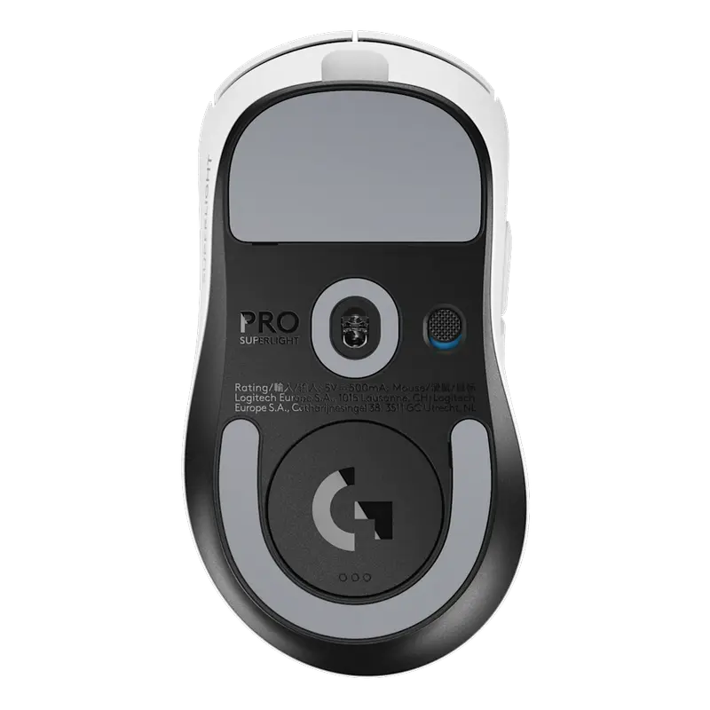 Mouse Wireless Logitech G PRO X Superlight 2 DEX Cu fir,Fără fir Alb