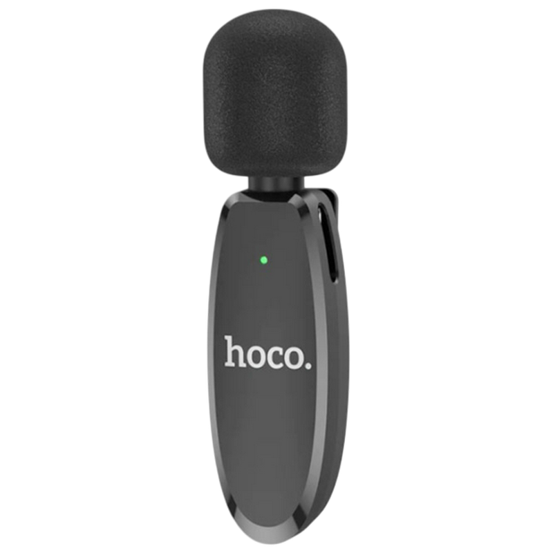 Microfon portabil pentru înregistrare vocală Hoco L15 Fără fir/Cu fir Negru
Lavalier
