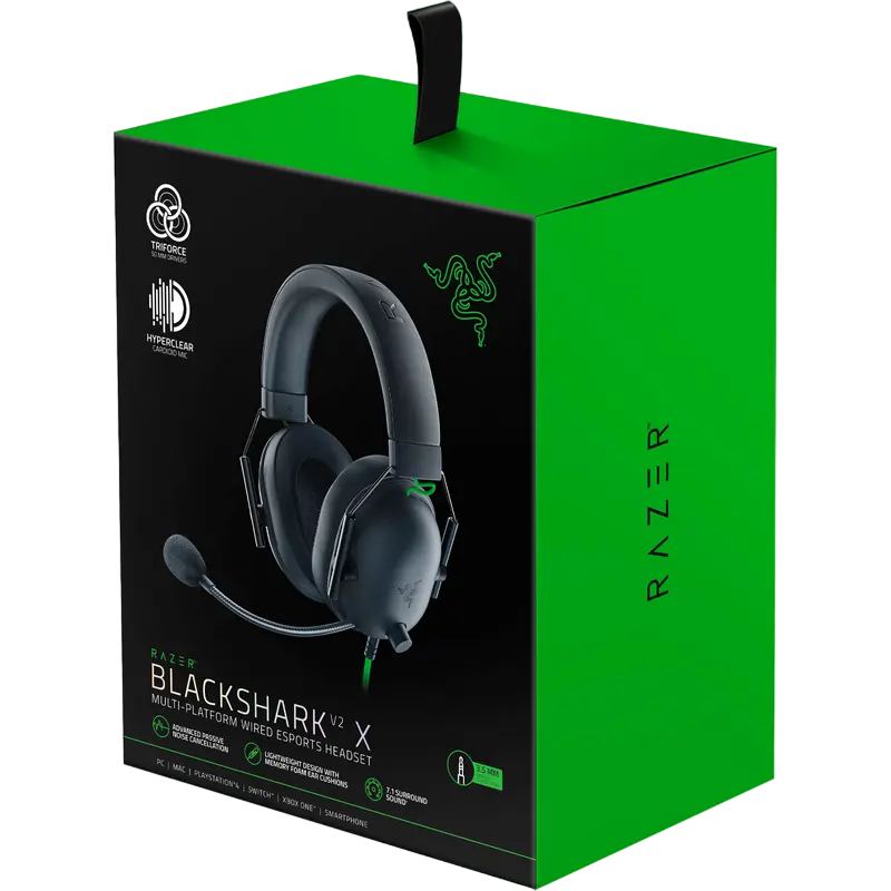 Наушники Razer BlackShark V2 X Чёрный