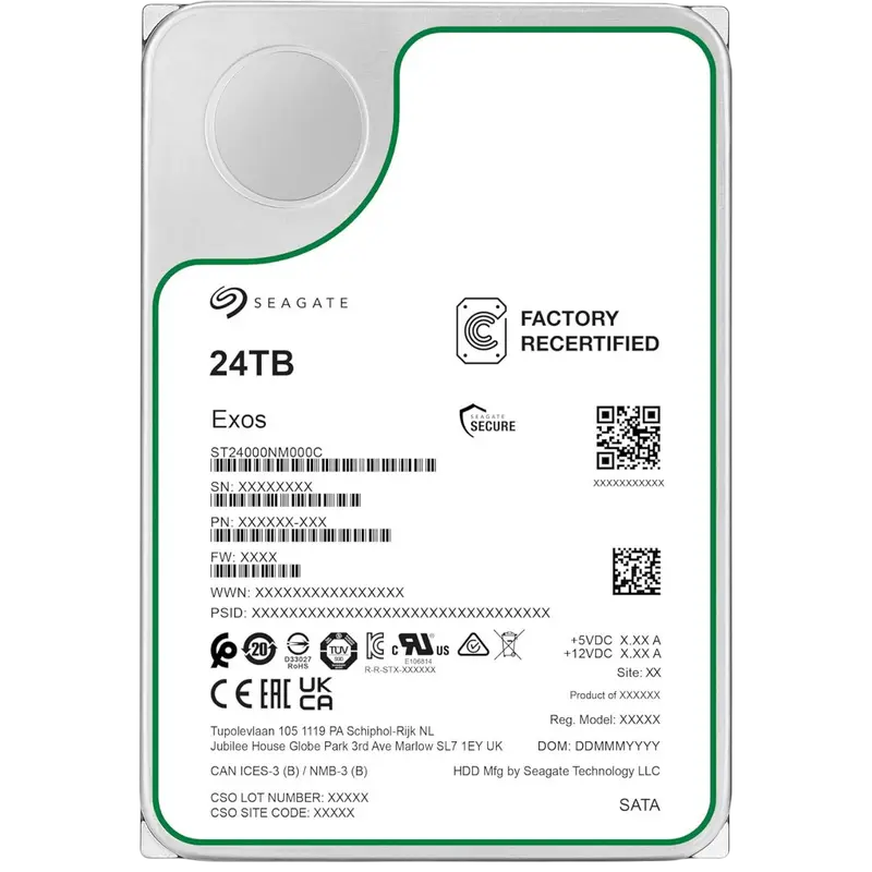 Жесткий диск Seagate Exos 24 TБ..