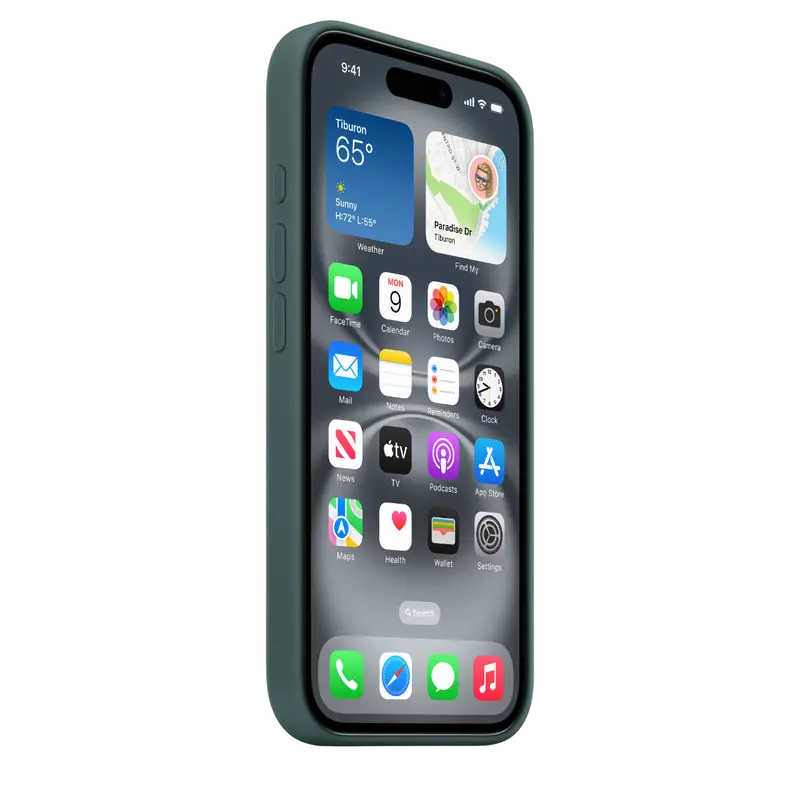 Чехол Apple iPhone 16 Silicone Case MagSafe A3313 Lake Green