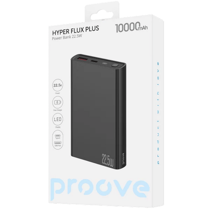 Acumulator extern Proove Hyper Flux Plus Negru
Lithium-Ion Polymer | 10000 mAh
