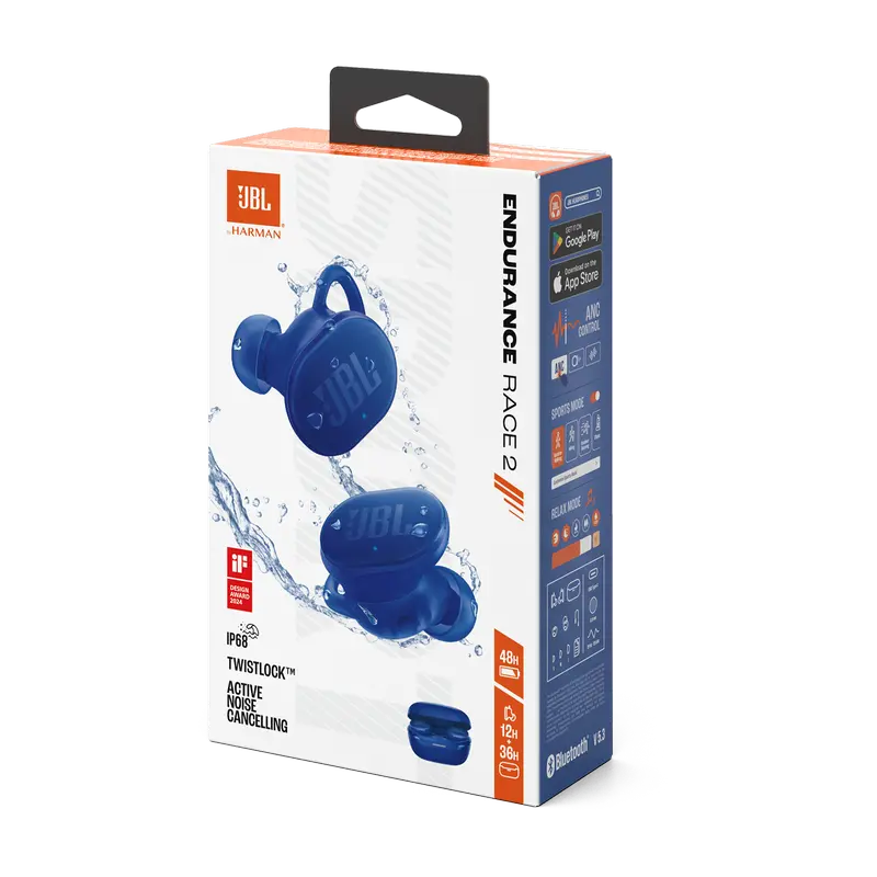 Căști JBL Endurance Race 2 Albastru