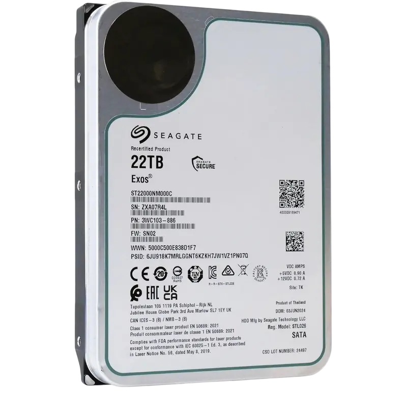 Unitate HDD Seagate Exos 22 TB