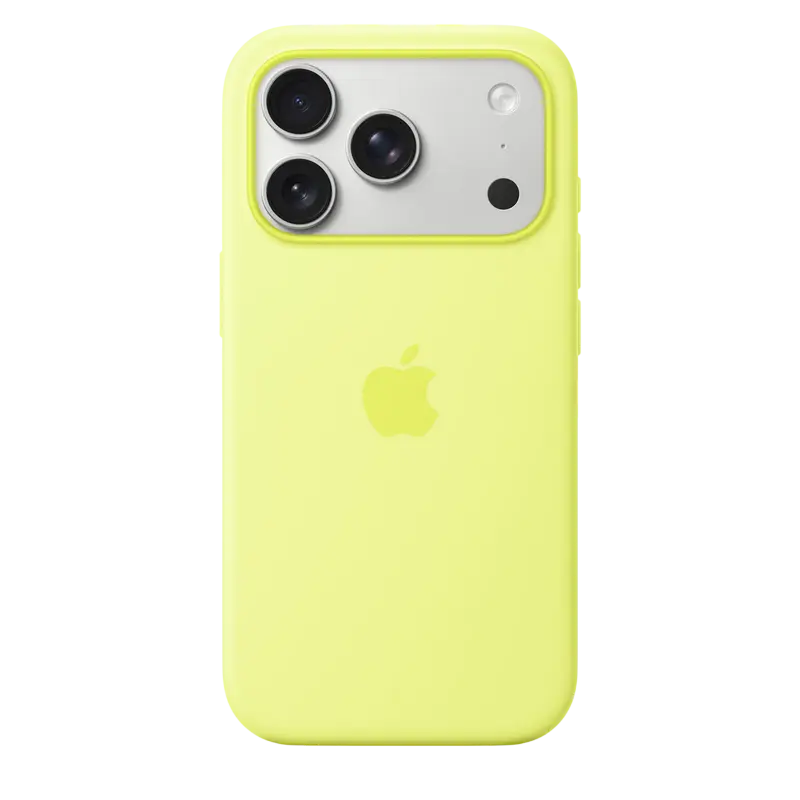 Чехол Apple iPhone 17 Pro Silicone Case with MagSafe A3559 Neon Yellow