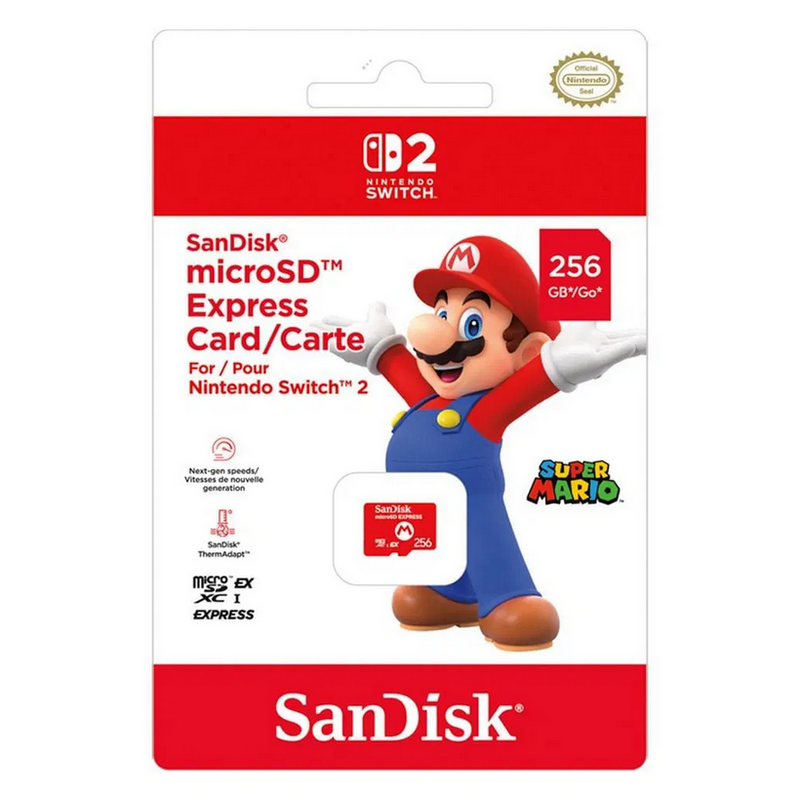 Карта памяти SanDisk Express Card for Nintendo Switch 2 256 ГБ
