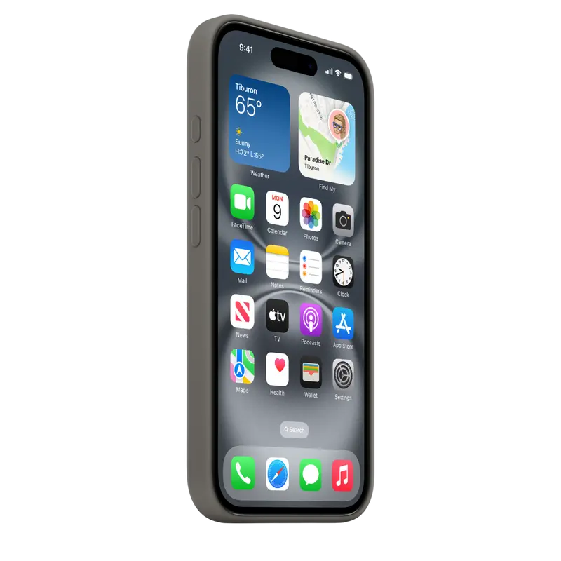 Чехол Apple iPhone 16 Silicone Case MagSafe A3313 Stone Gray