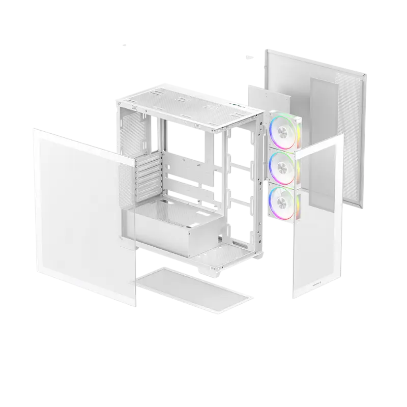 Carcasă PC Deepcool CG580 4F V2 Midi-Tower Alb