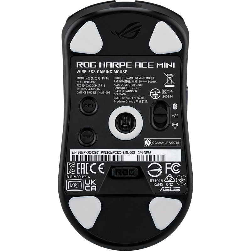 Gaming Mouse ASUS ROG Harpe Ace Mini Negru
Optical | 42000 dpi | Fără fir