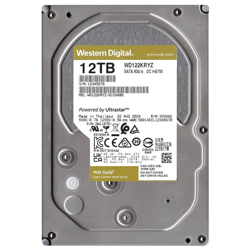 Unitate HDD Western Digital WD Gold 12 TB
