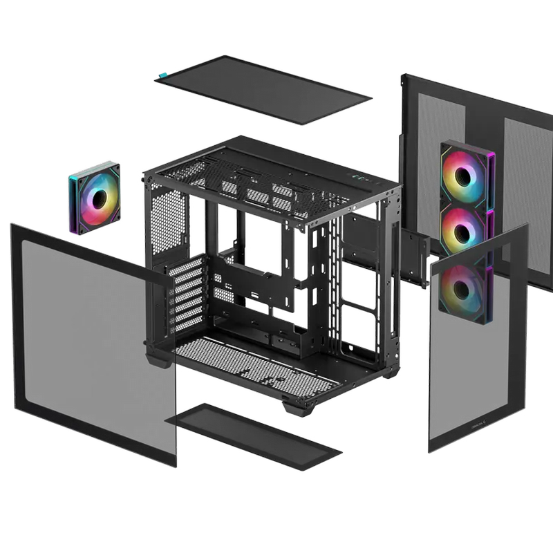 Carcasă PC Deepcool CG530 4F Midi-Tower Negru
