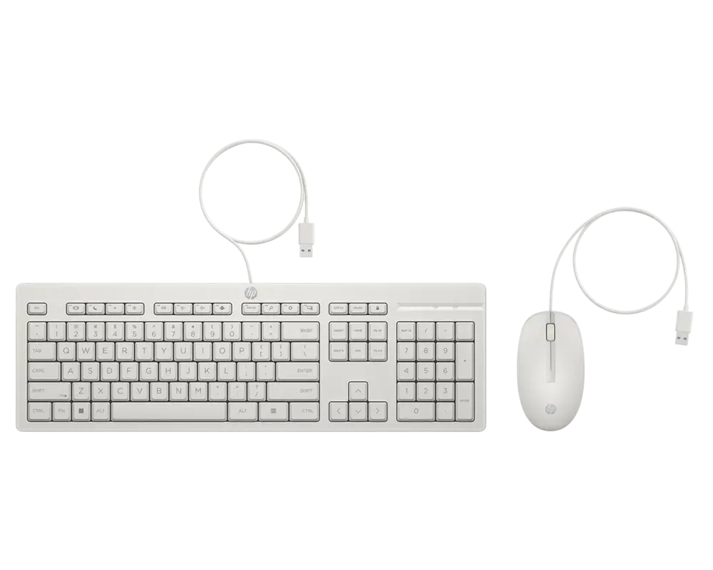 Set Tastatură + Mouse HP 225 G2 Membrană Alb
Cu fir | Engleza,Rusă