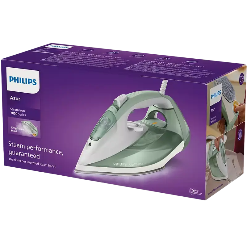 Утюг Philips 7000 Series Белый | Зеленый