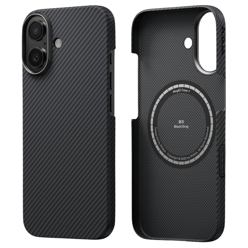 Чехол Pitaka Apple iPhone 17 MagEZ 7 Ultra-Slim Черный | Серый