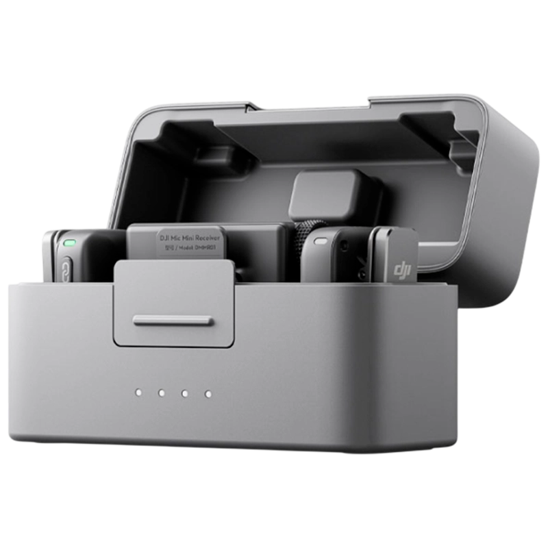 Microfon portabil pentru înregistrare vocală DJI Mic Mini (2 TX + 1 RX + Charging Case) Fără fir Negru