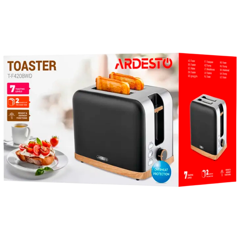 Toaster Ardesto T-F420BWD