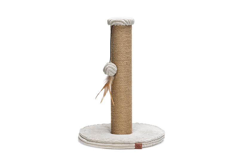 BEEZTEES кошачий скребок RIBBED LGrey 35x35x50 cm