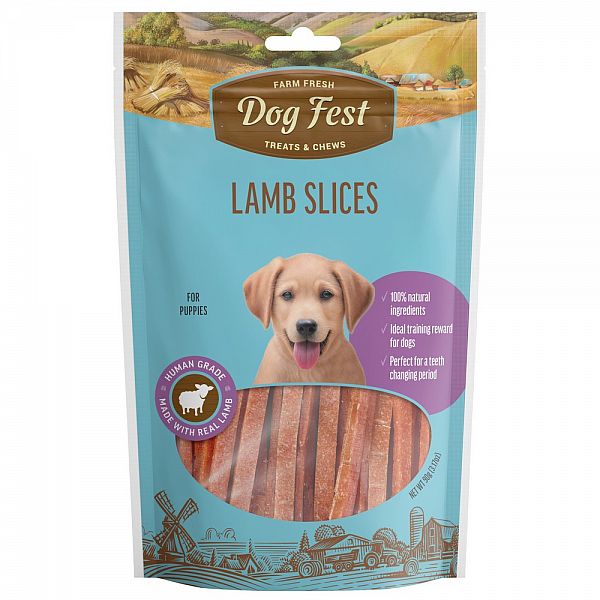 Cumpara  Carne și felii de mestecat - Dog Fest Нарезка из ягнёнка 90г...