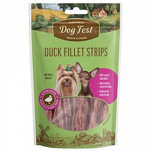 Cumpara  Carne și felii de mestecat - Dog Fest Полоски из утиного филе, для небольш..