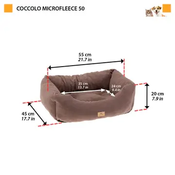 FERPLAST Подушка хлопок COCCOLO MICROFLEECE 50 Beige