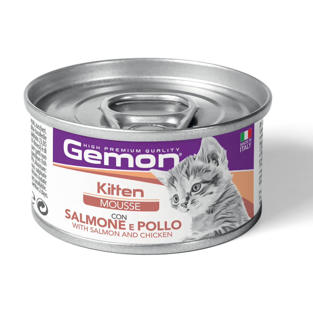 Cumpara  Pentru pisici - GEMON CAT MOUSSE KITTEN SALMON/CHICKEN 85G..