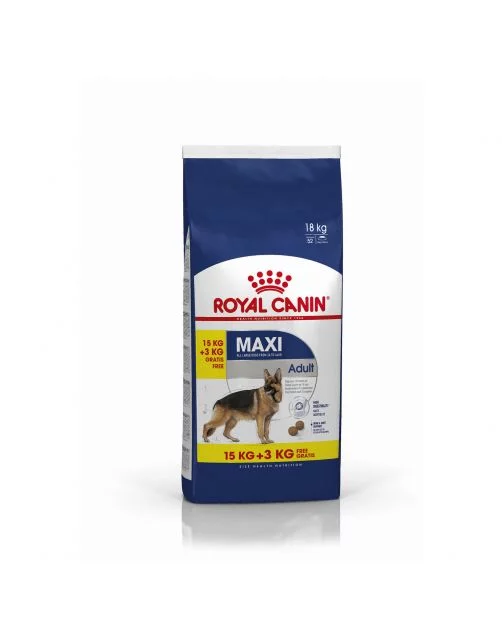 ROYAL CANIN MAXI ADULT 15kg + 3KG..