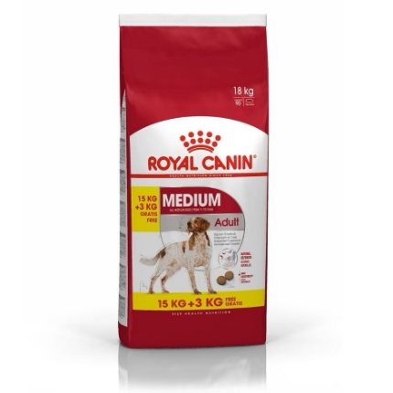 ROYAL CANIN MEDIUM ADULT 15kg +3KG